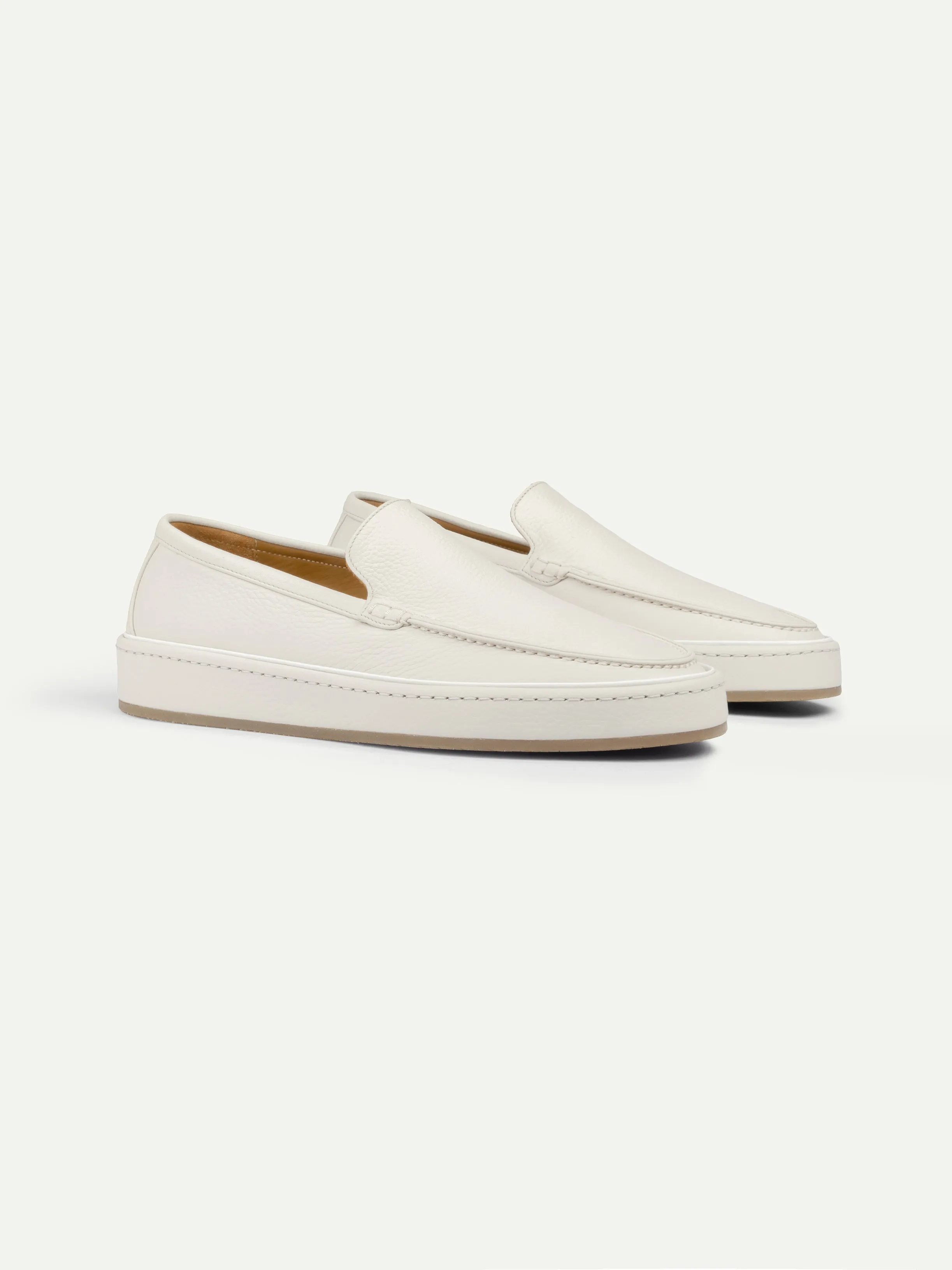 Ivory Grain Voyager Loafer sold by Aurelien
