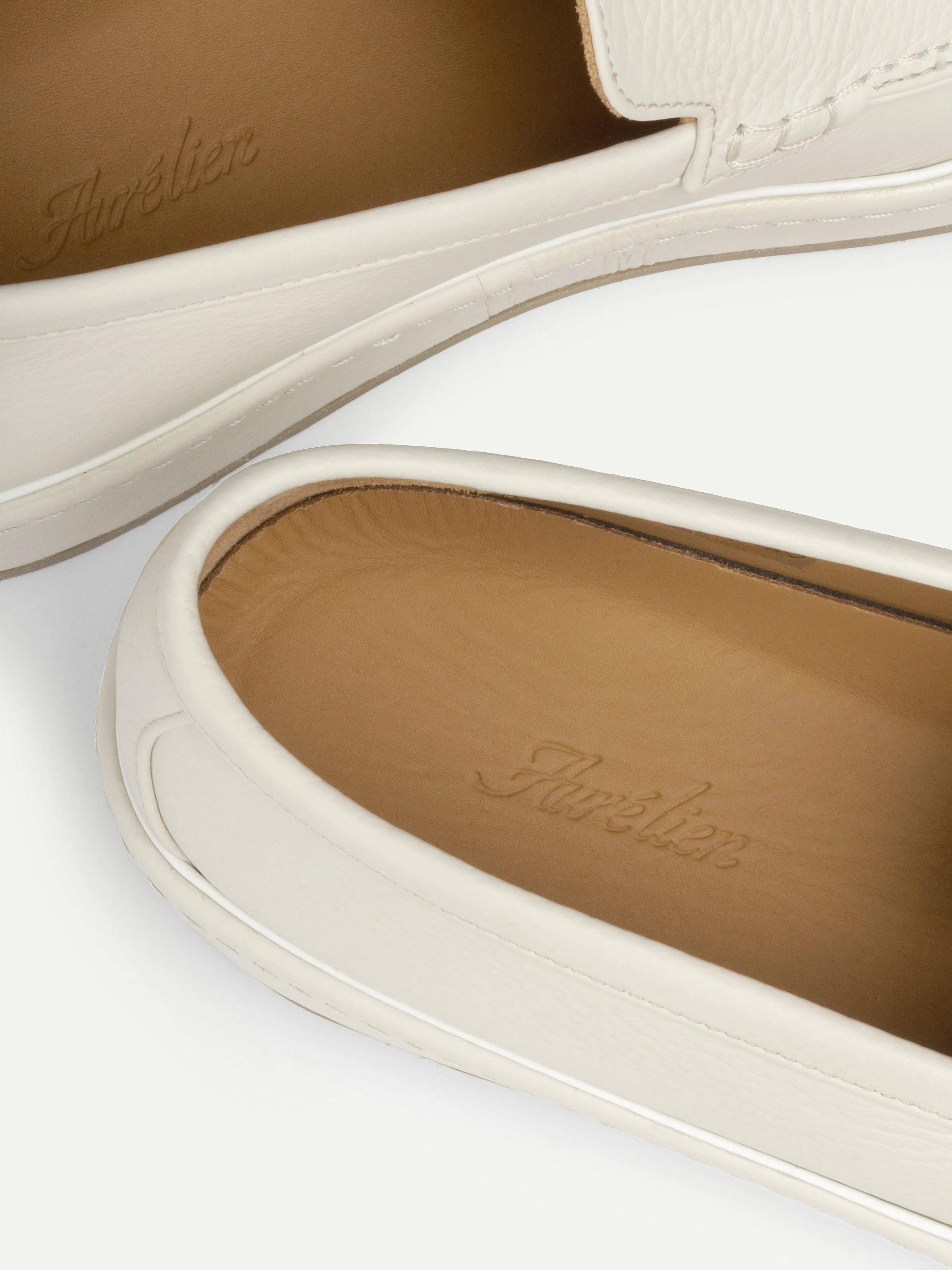 Ivory Grain Voyager Loafer sold by Aurelien product image thumbnail 3