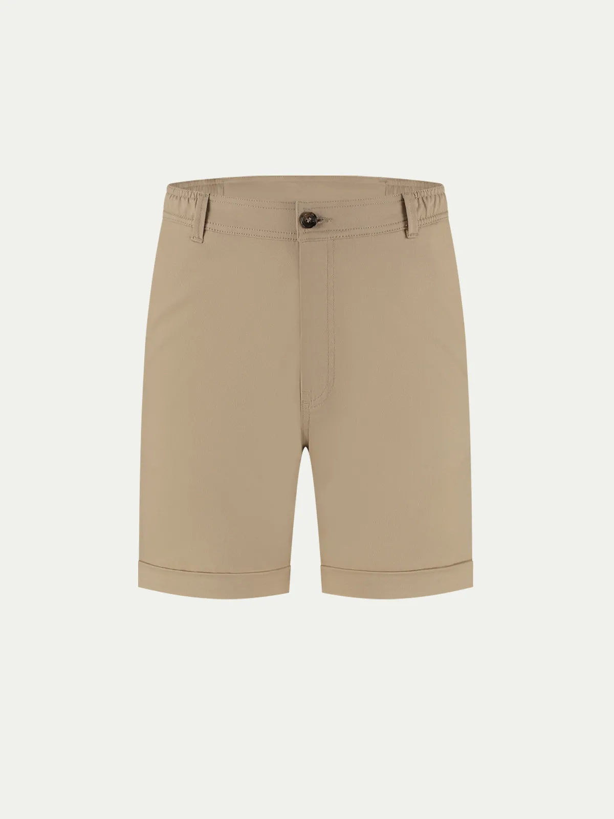 Dark Beige Cotton Seaside Shorts sold by Aurelien