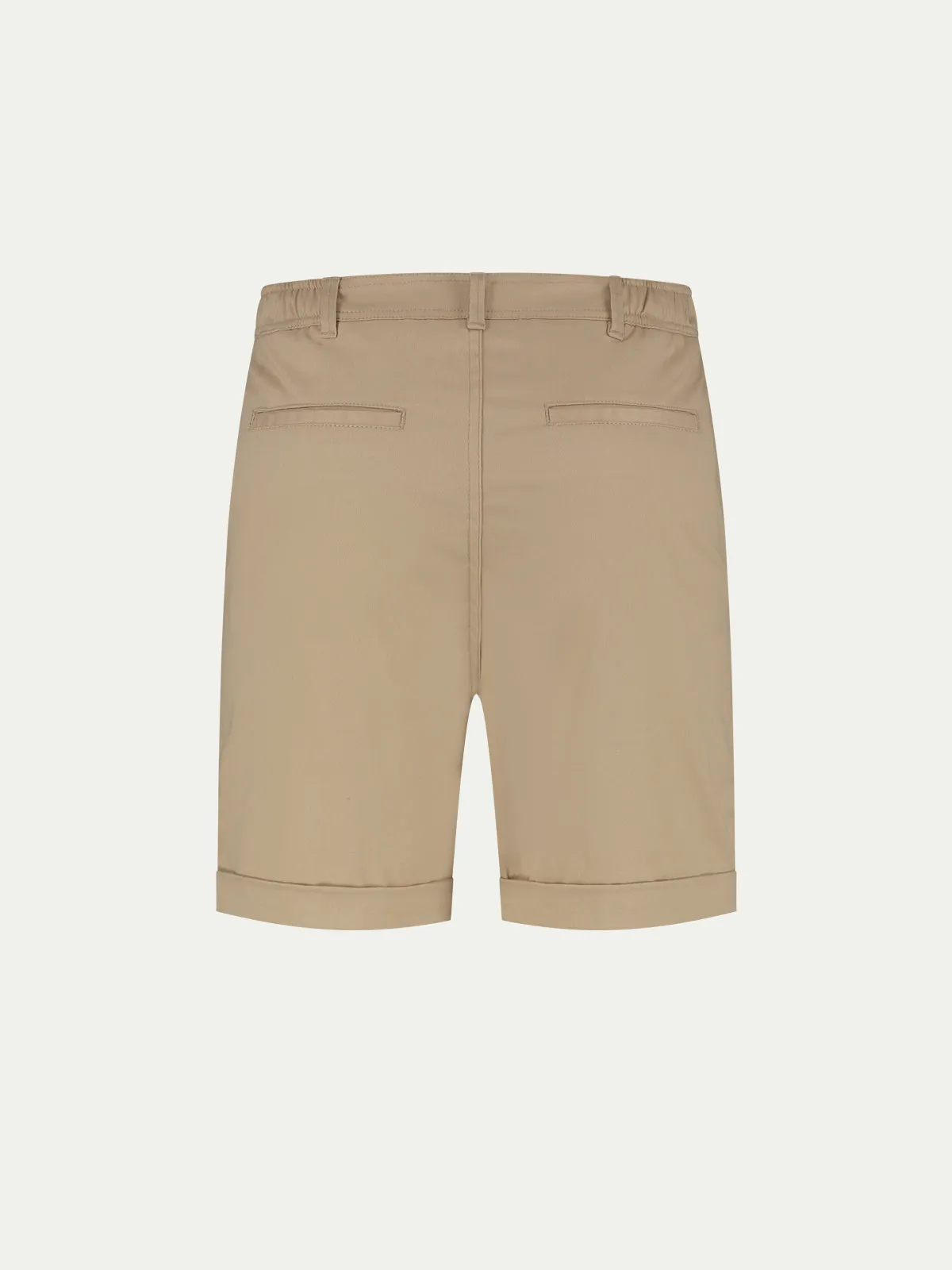 Dark Beige Cotton Seaside Shorts sold by Aurelien product image thumbnail 3