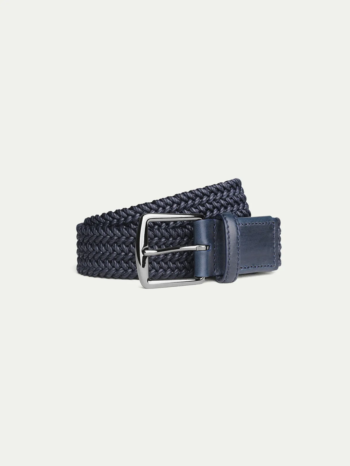 Navy Waxed Cotton Belt sold by Aurelien