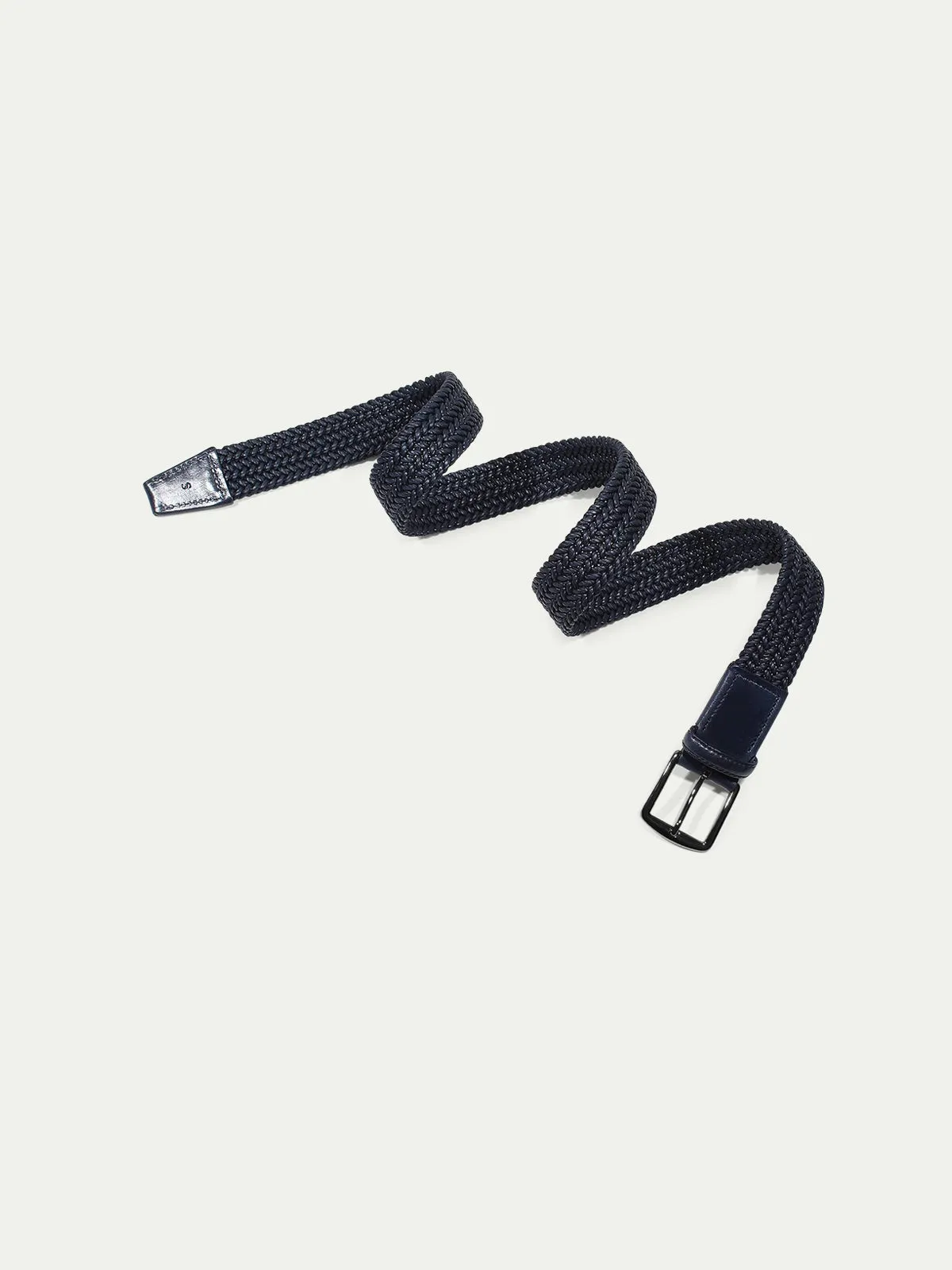 Navy Waxed Cotton Belt sold by Aurelien product image thumbnail 3