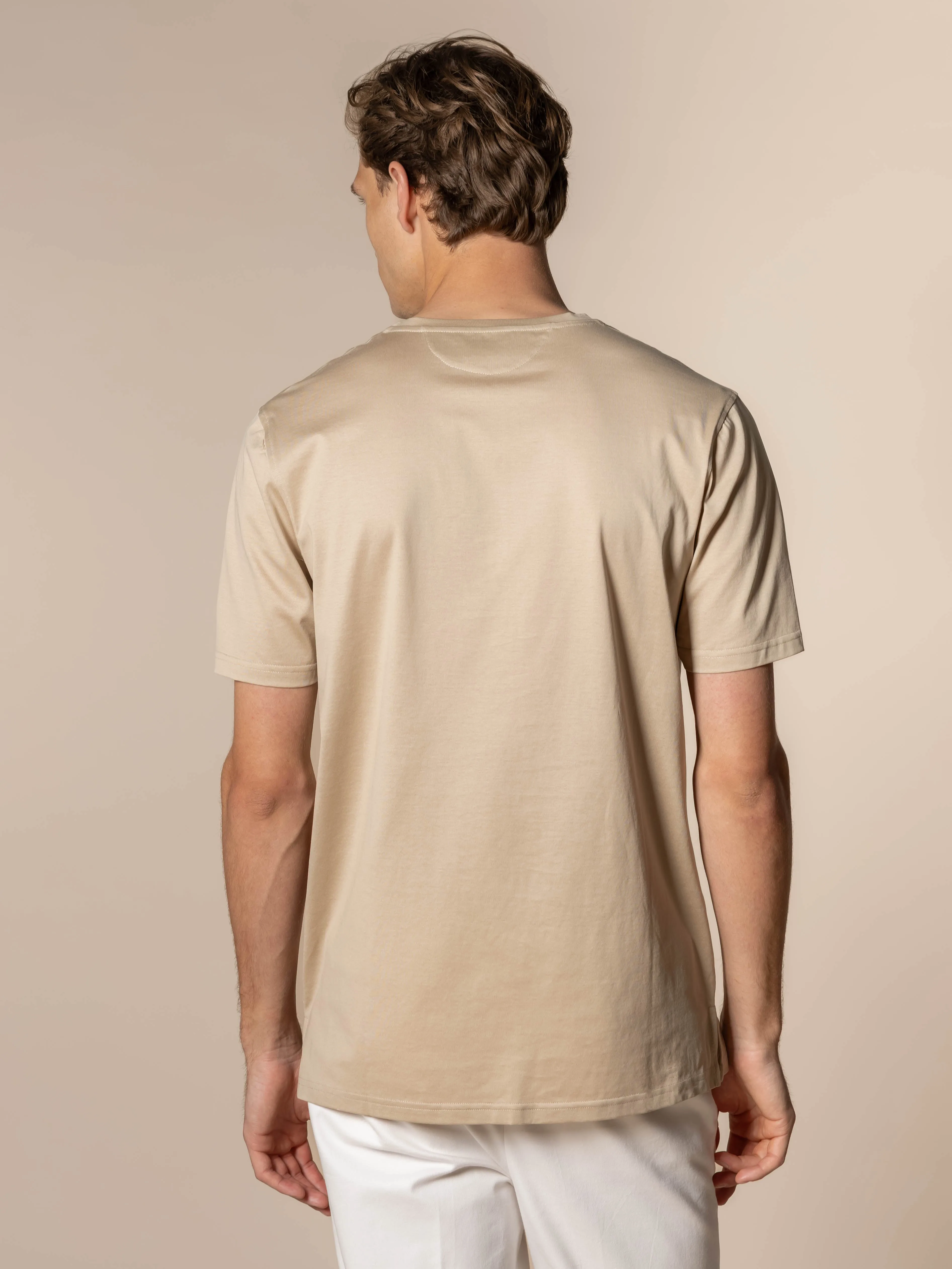 Light Beige Classic T-Shirt sold by Aurelien product image thumbnail 4