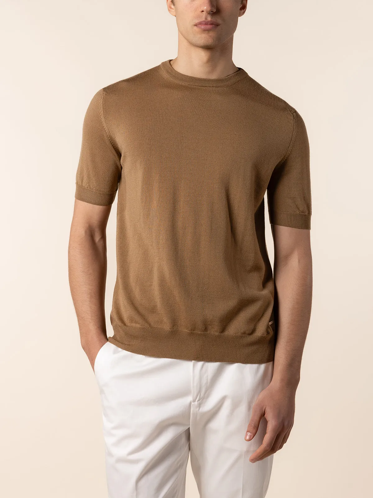 Dark Beige T-Shirt sold by Aurelien product image thumbnail 2