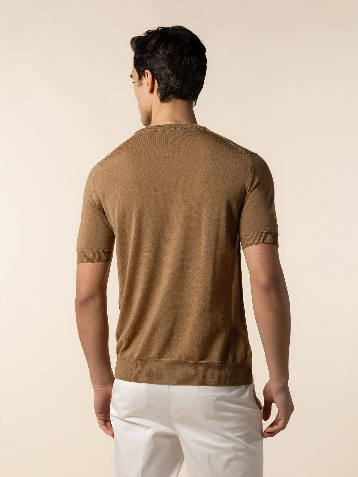 Dark Beige T-Shirt sold by Aurelien product image thumbnail 5