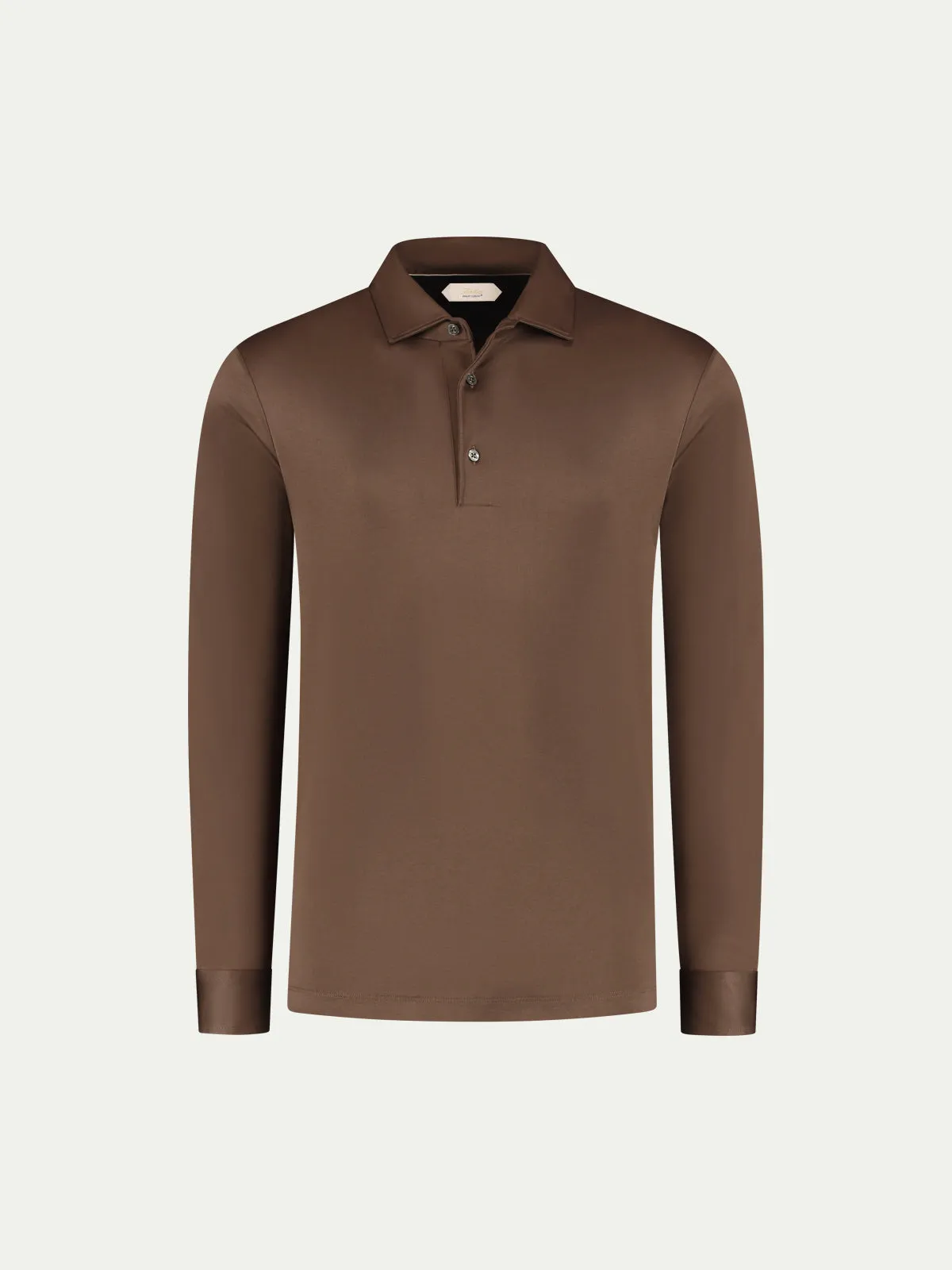 AUR1 Longsleeve Polo Chocolate sold by Aurelien