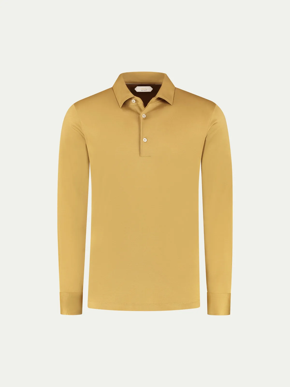 AUR1 Longsleeve Polo Saffron sold by Aurelien