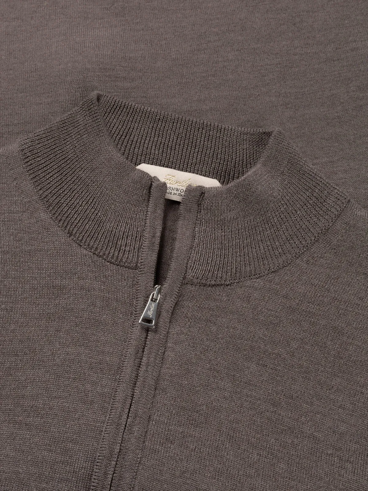 Extrafine Merino Zipper Vest Ash Grey sold by Aurelien product image thumbnail 3