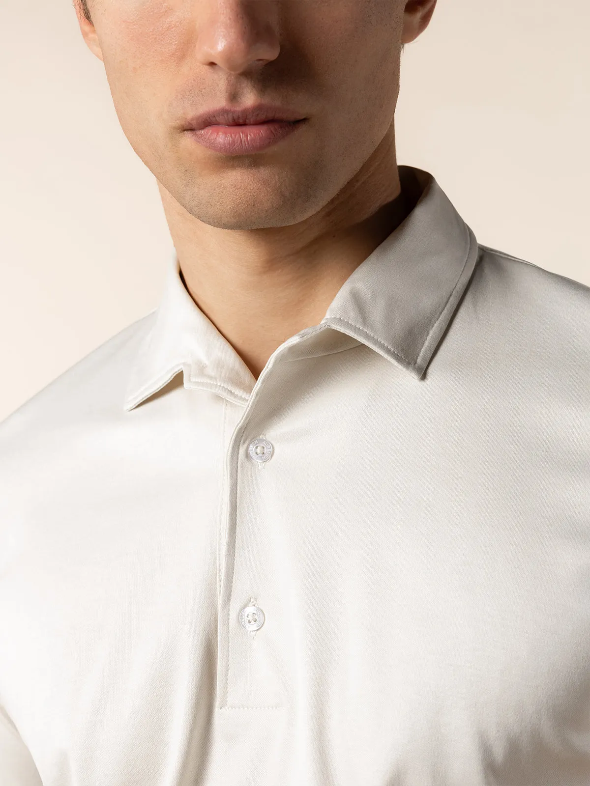 AUR1 Polo Ecru sold by Aurelien product image thumbnail 5