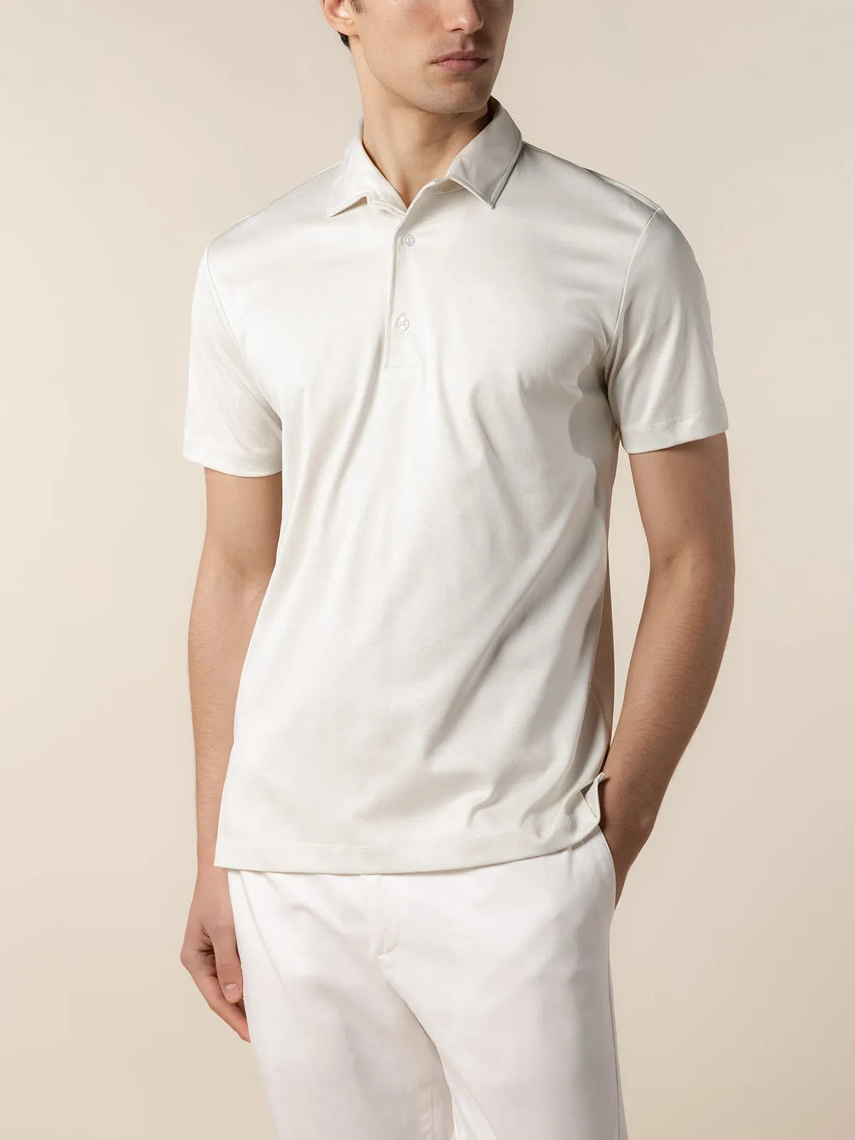 AUR1 Polo Ecru sold by Aurelien product image thumbnail 2