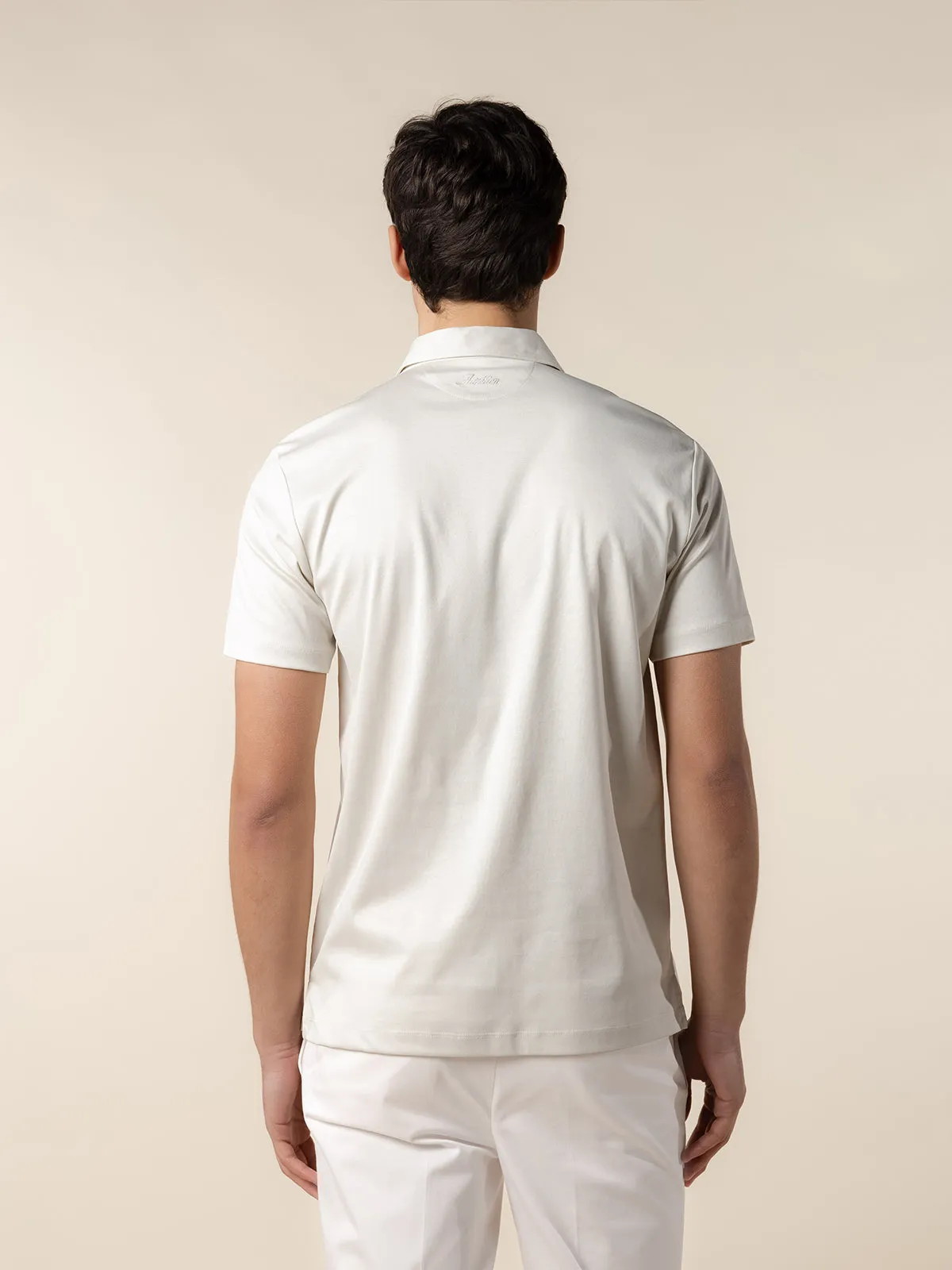 AUR1 Polo Ecru sold by Aurelien product image thumbnail 4
