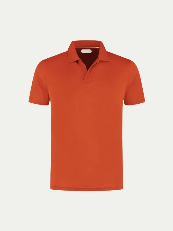 Sienna Buttonless Polo Shirt made by Aurelien