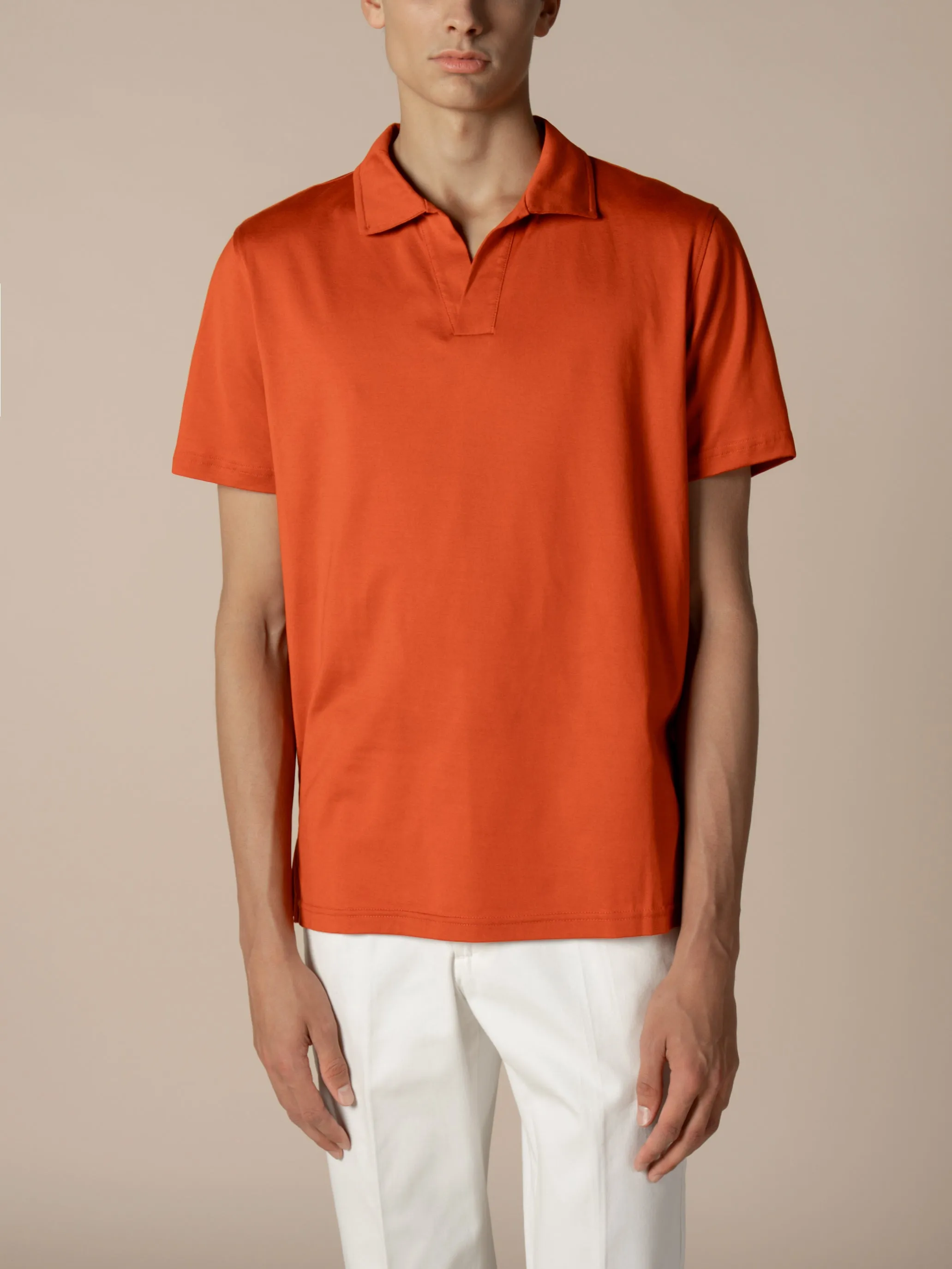 Sienna Buttonless Polo Shirt sold by Aurelien product image thumbnail 2