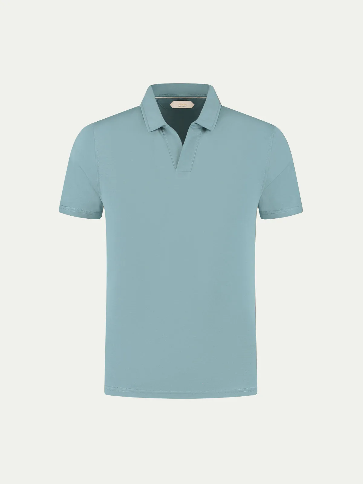 Petrol Buttonless Polo Shirt sold by Aurelien