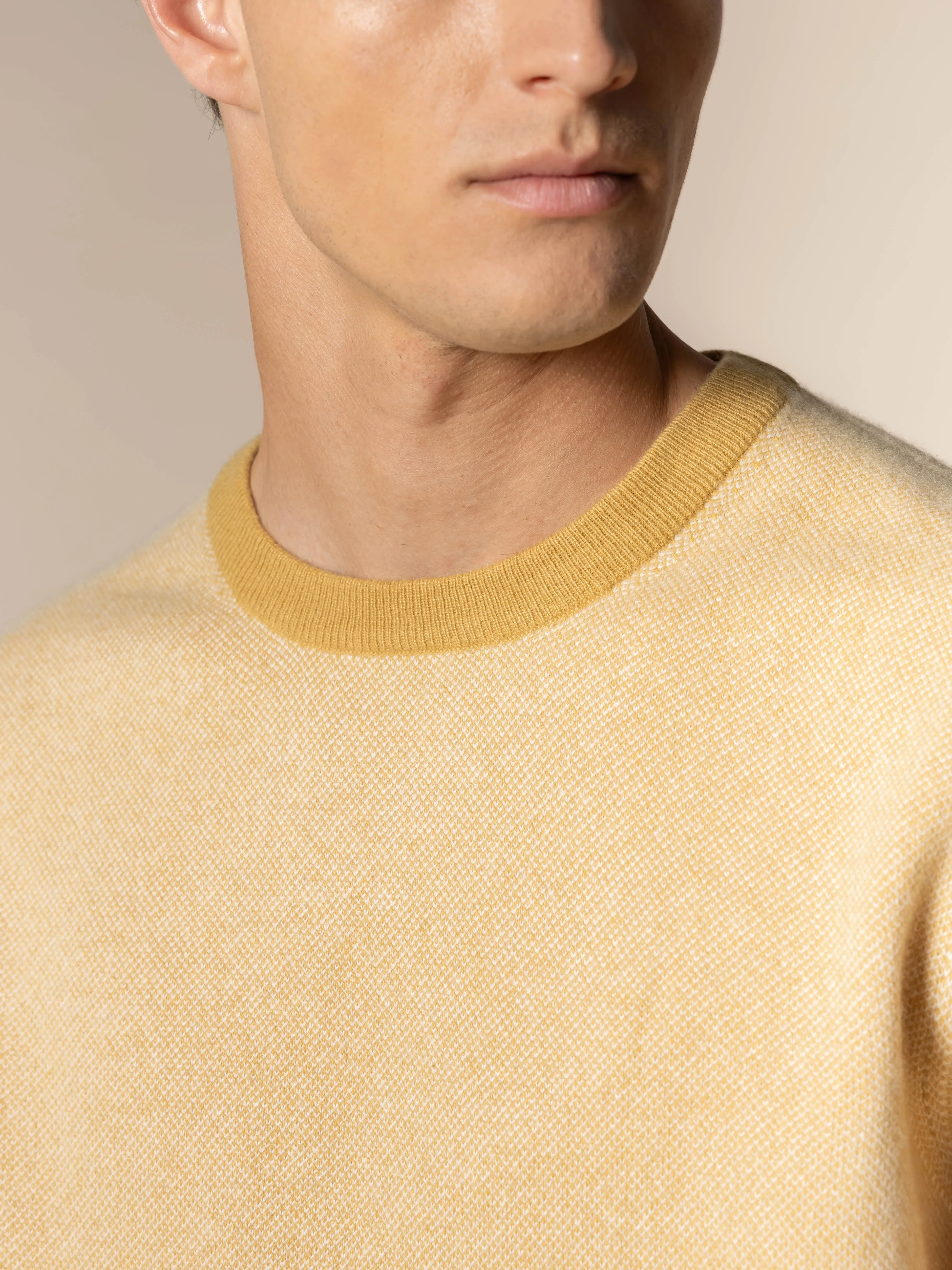 Mustard Jaquard Crew sold by Aurelien product image thumbnail 2