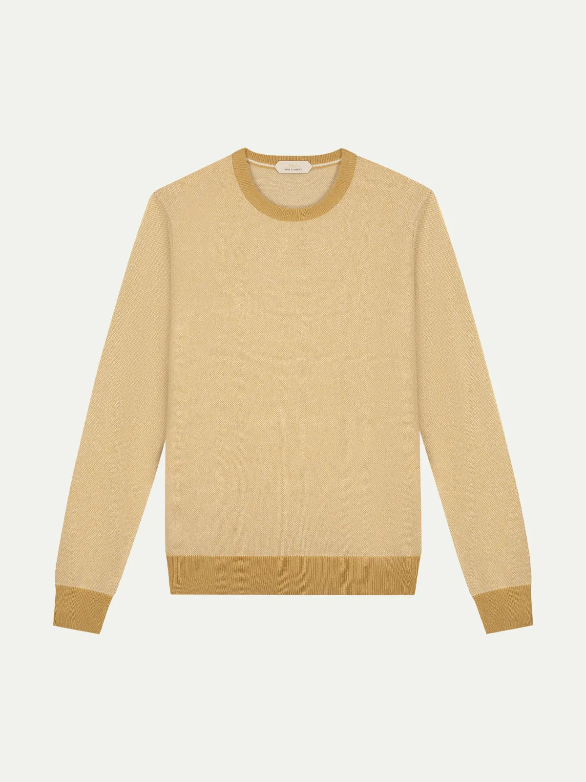 Mustard Jaquard Crew sold by Aurelien