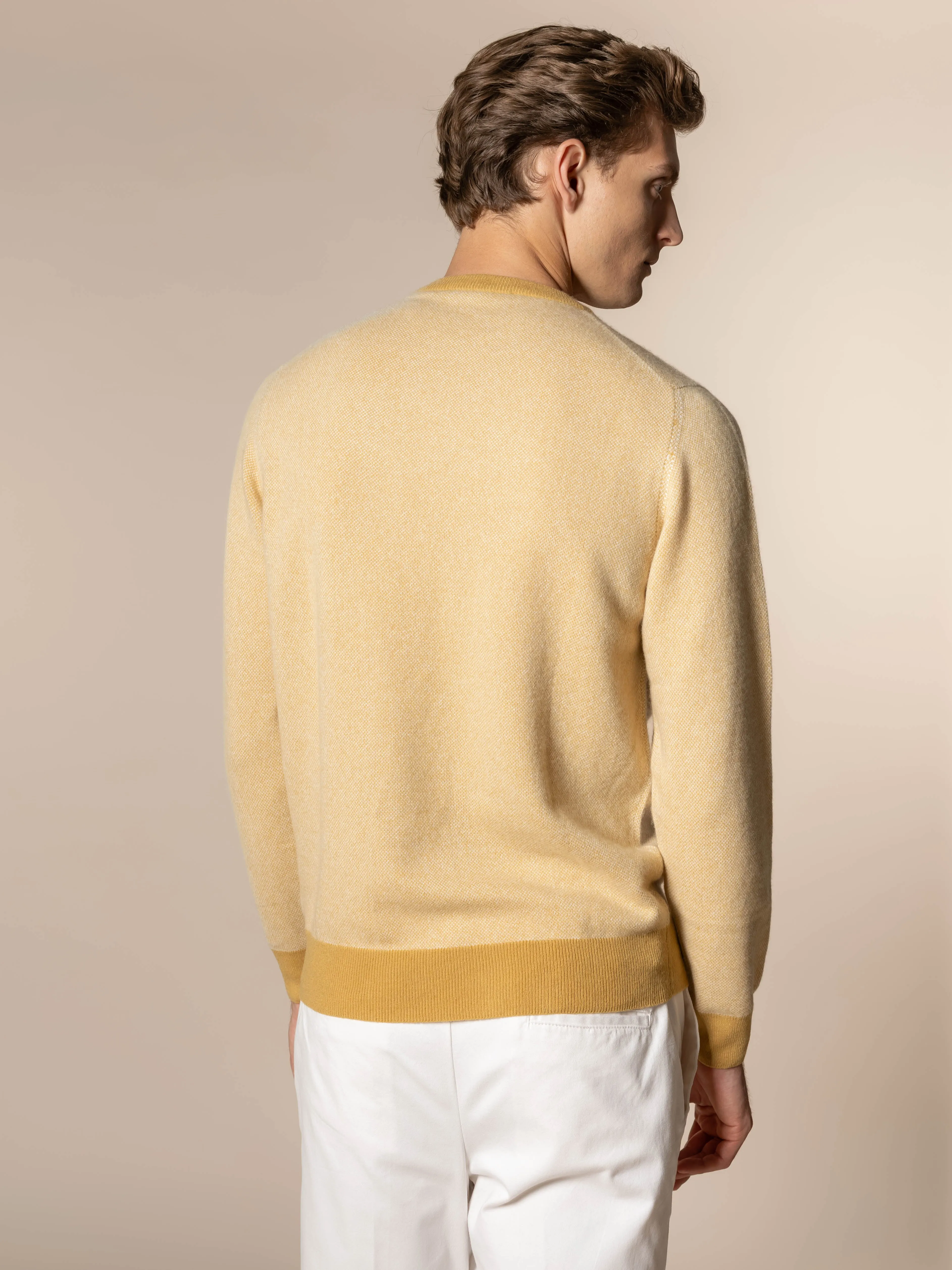 Mustard Jaquard Crew sold by Aurelien product image thumbnail 5