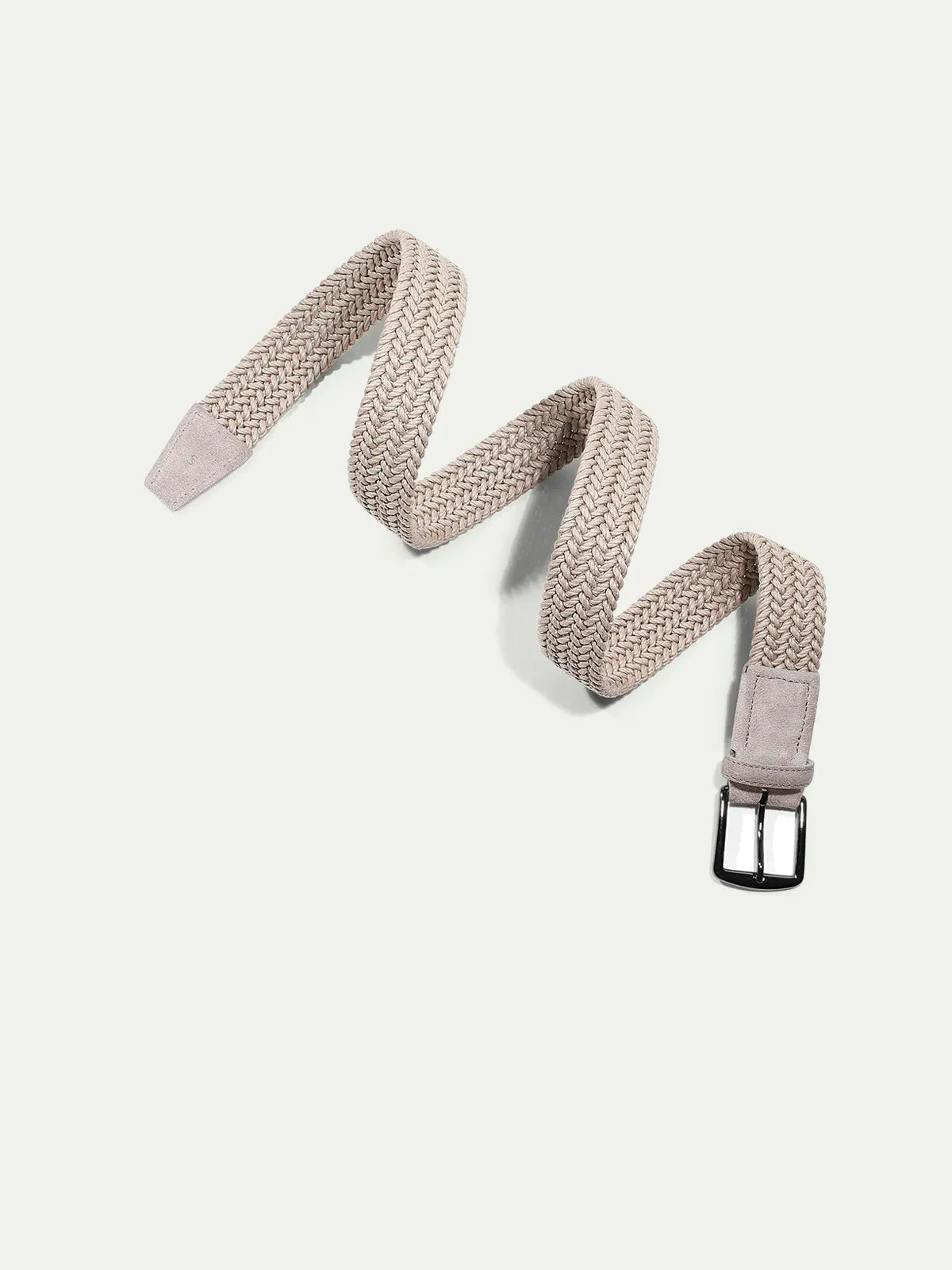 Light Grey Waxed Cotton Belt sold by Aurelien product image thumbnail 3