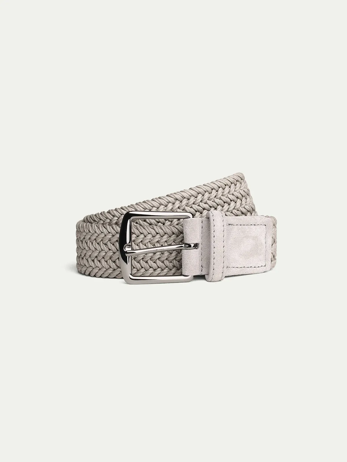 Light Grey Waxed Cotton Belt sold by Aurelien