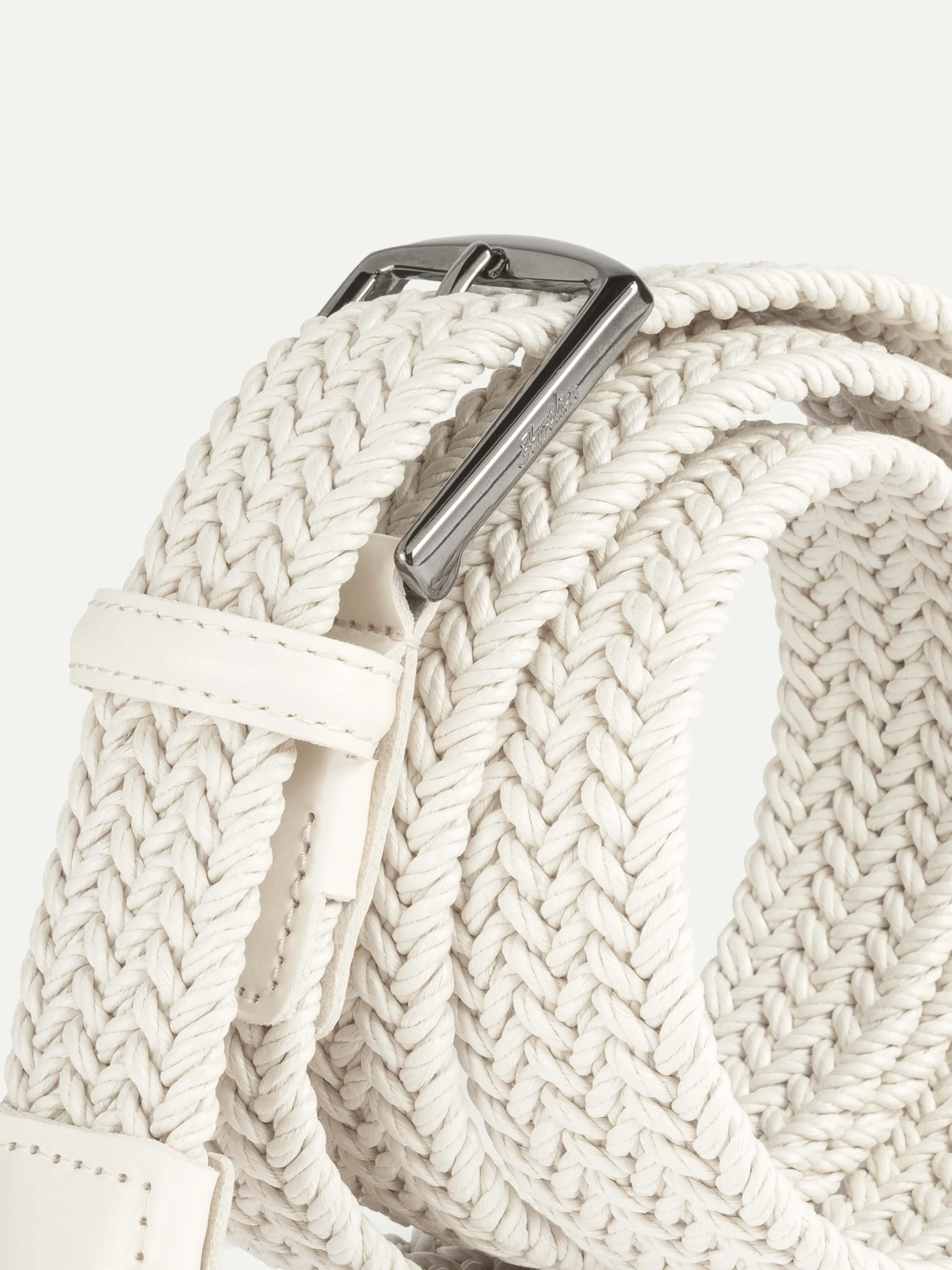 Off-white Waxed Cotton Belt sold by Aurelien product image thumbnail 2