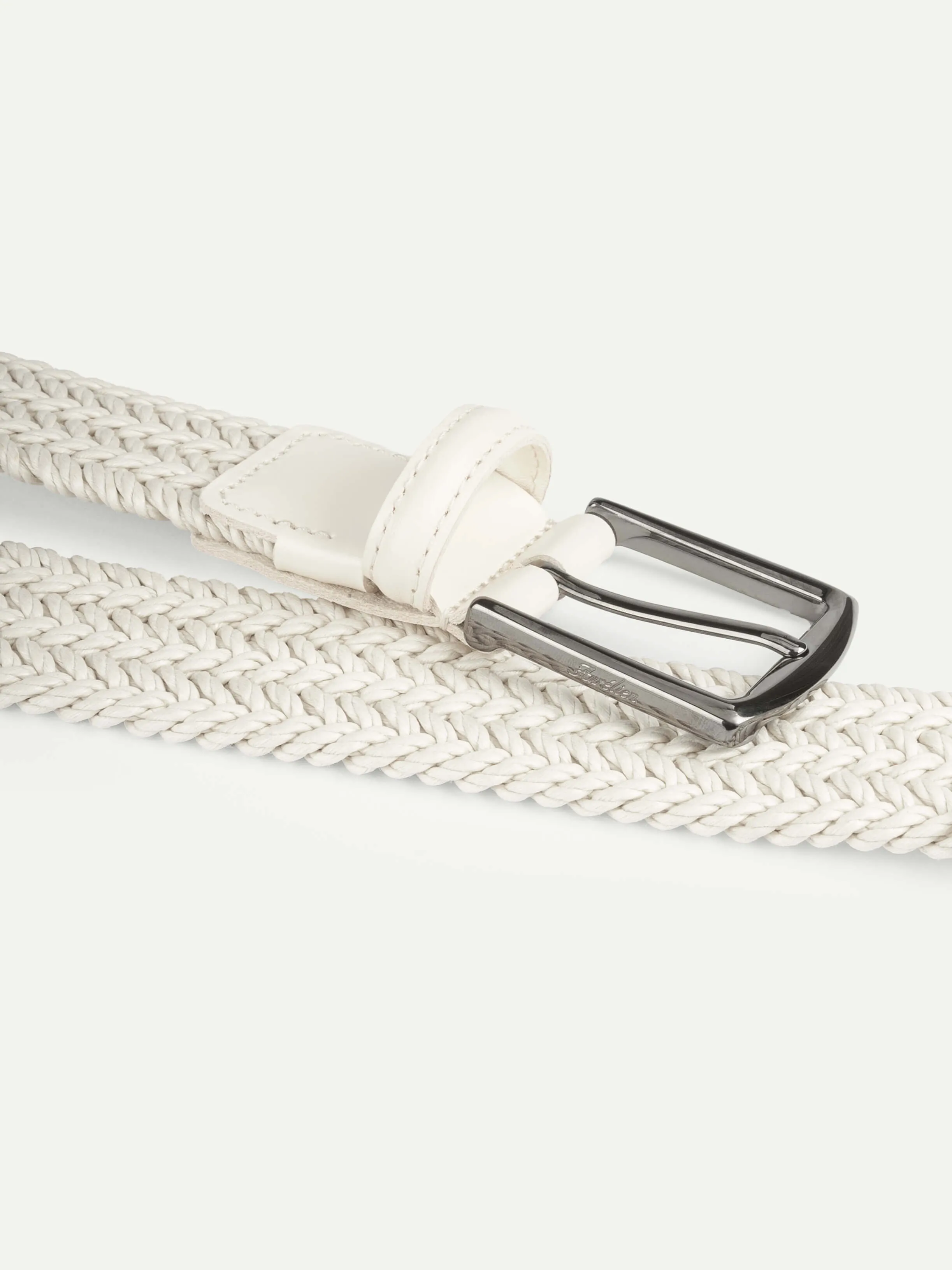 Off-white Waxed Cotton Belt sold by Aurelien product image thumbnail 3