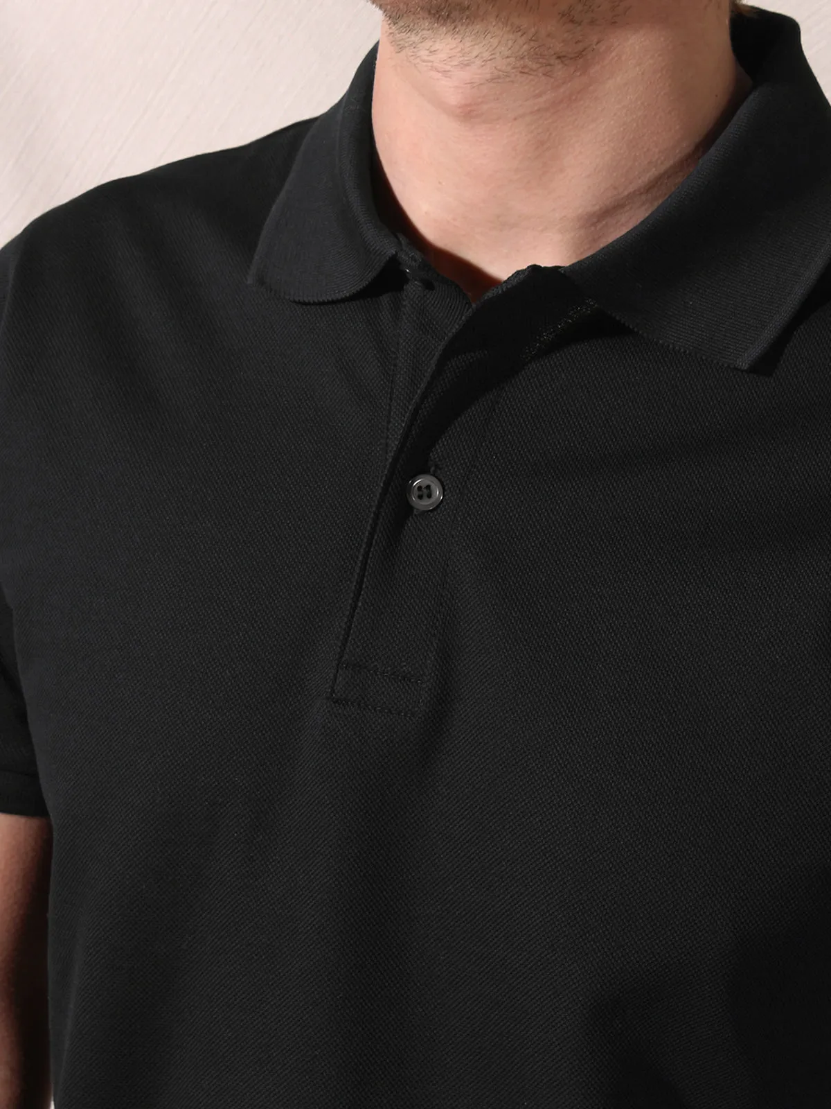Black Polo Shirt sold by Aurelien product image thumbnail 2