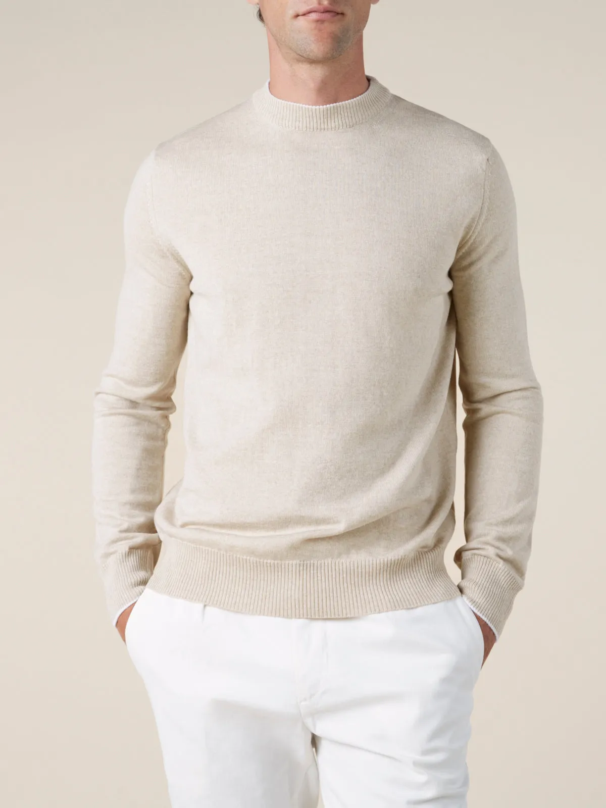 Light Beige Two Tone City Crew sold by Aurelien product image thumbnail 2