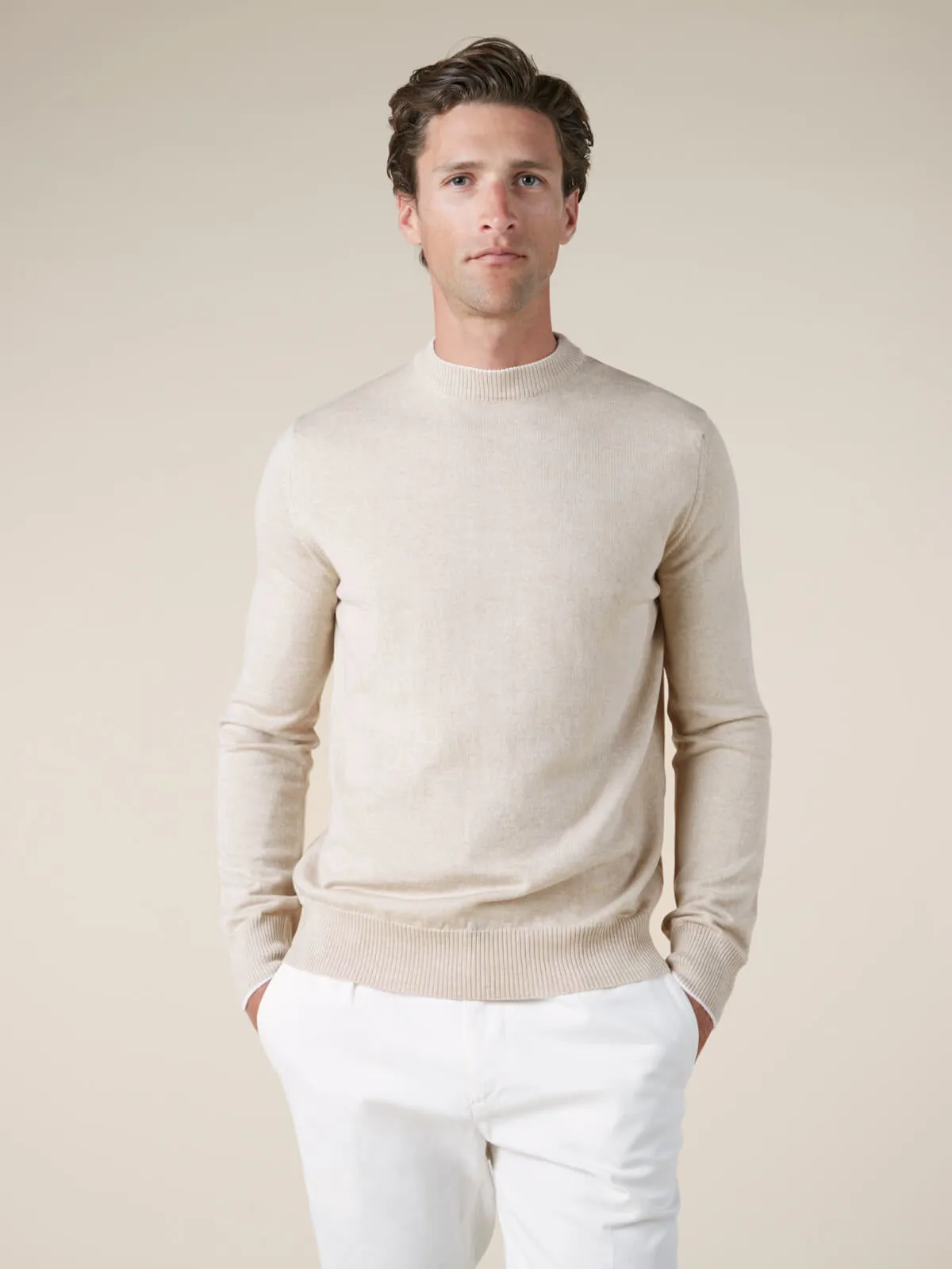 Light Beige Two Tone City Crew sold by Aurelien product image thumbnail 5
