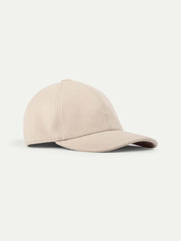 Light Beige Baseball Cap made by Aurelien