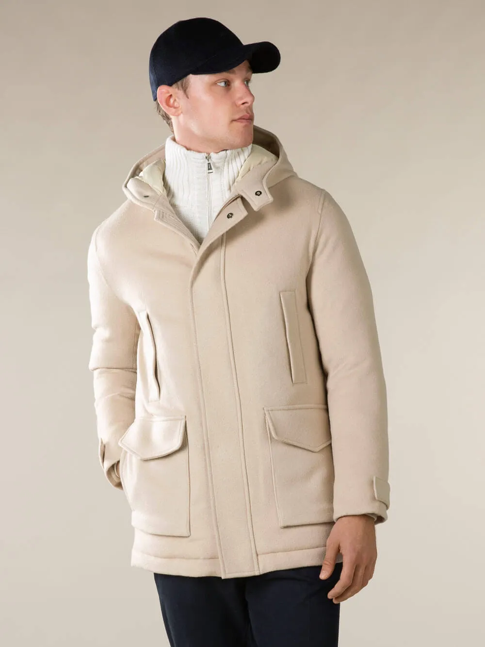 Light Beige Wintertime Parka sold by Aurelien product image thumbnail 2