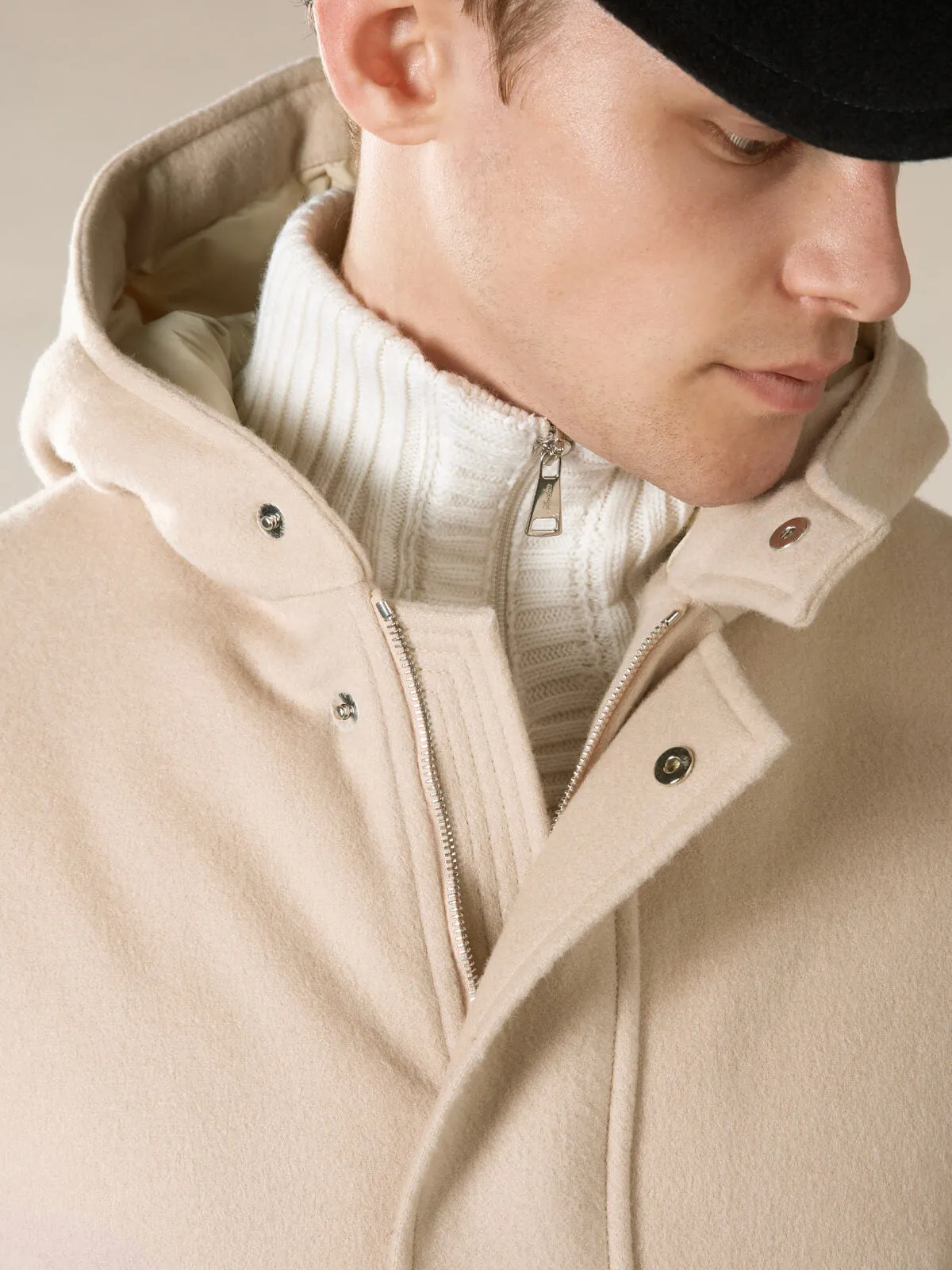 Light Beige Wintertime Parka sold by Aurelien product image thumbnail 3