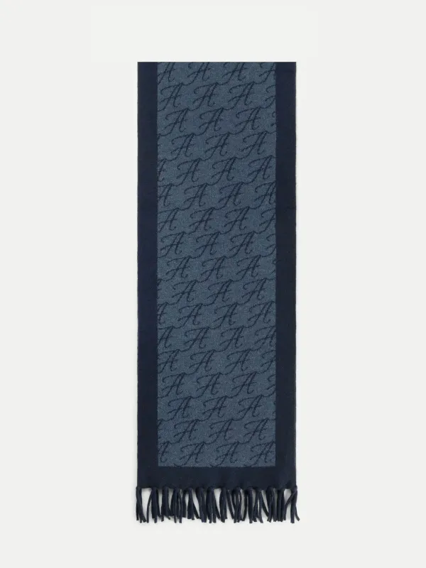 AUR1 Scarf Navy made by Aurelien