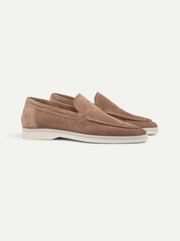 Lady Classic Beige Yacht Loafers made by Aurelien