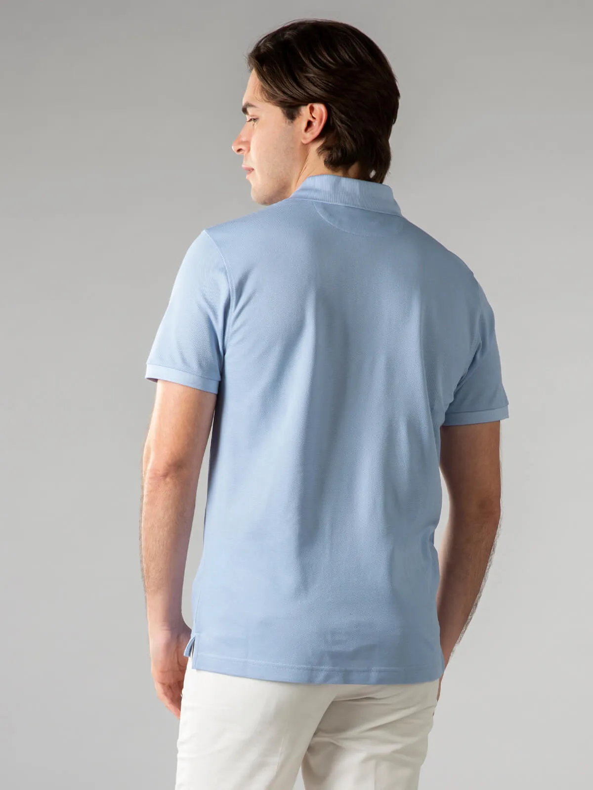 Light Blue Polo Shirt sold by Aurelien product image thumbnail 4