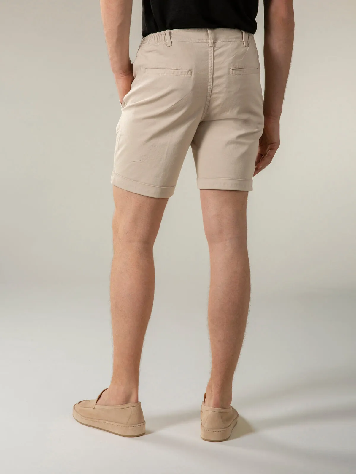 Beige Cotton Seaside Shorts sold by Aurelien product image thumbnail 5