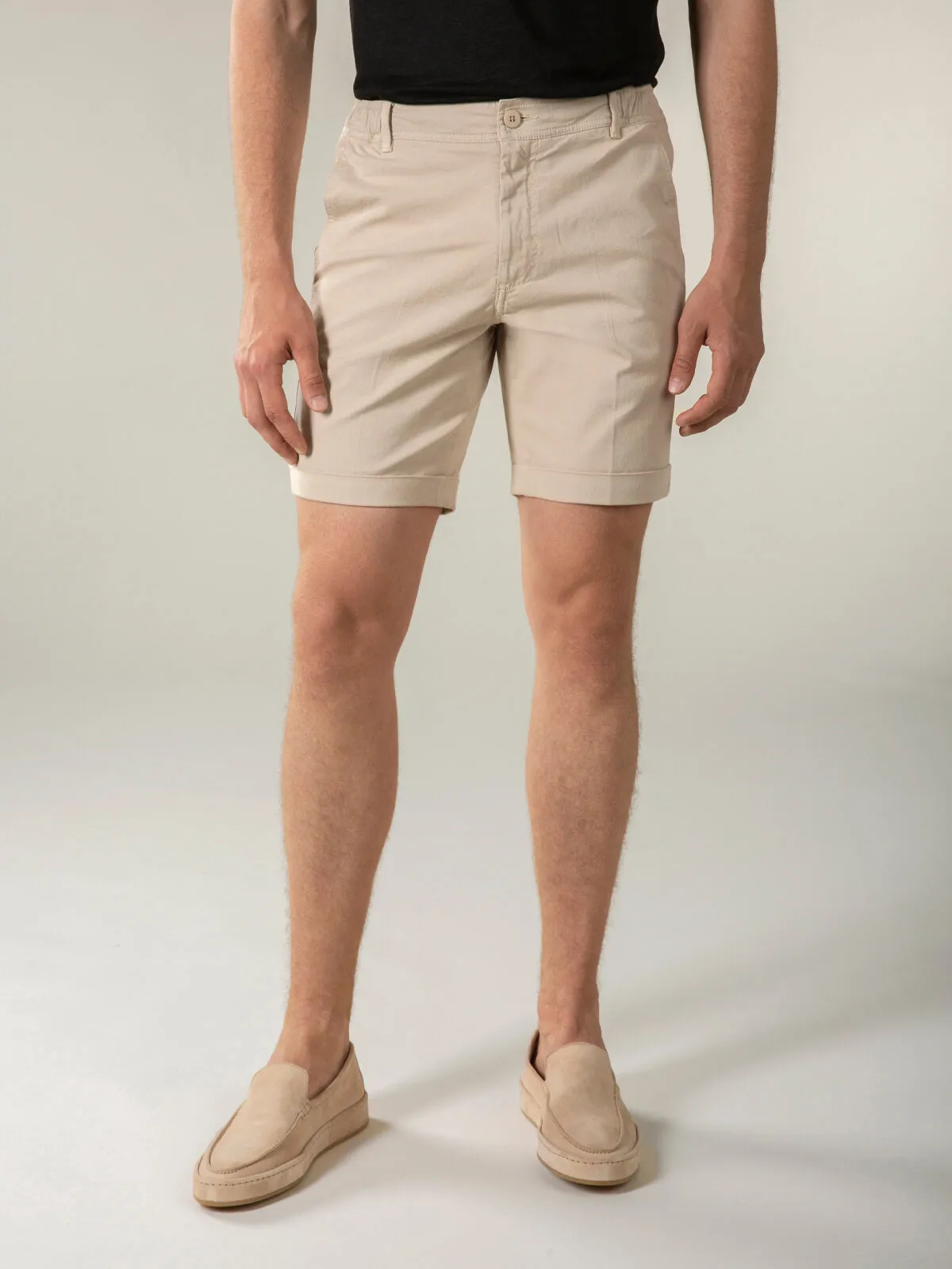 Beige Cotton Seaside Shorts sold by Aurelien product image thumbnail 2