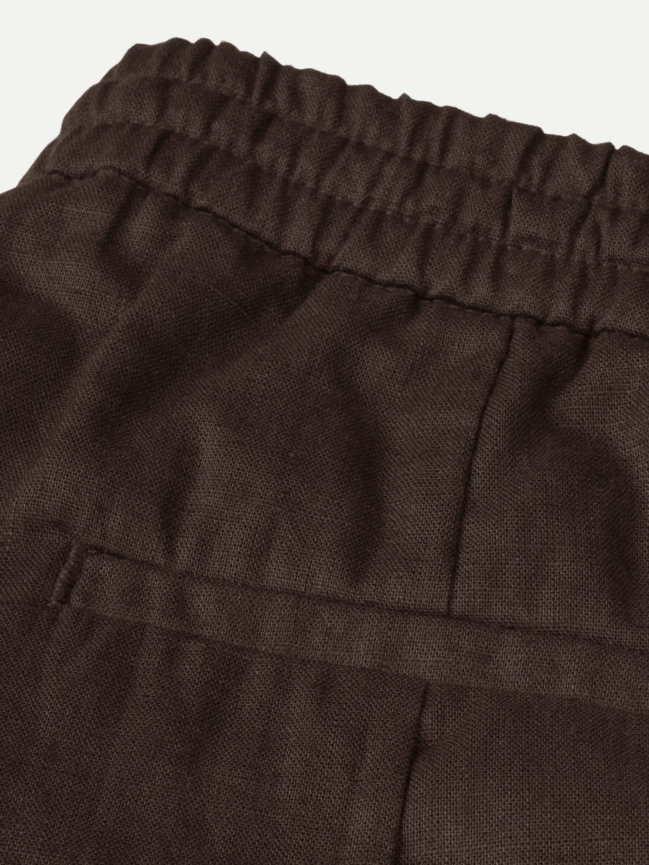Brown Linen Seaside Shorts sold by Aurelien product image thumbnail 4