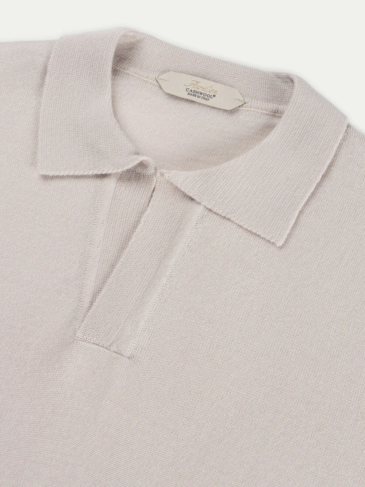 Shortsleeve Buttonless Polo Ecru sold by Aurelien product image thumbnail 4