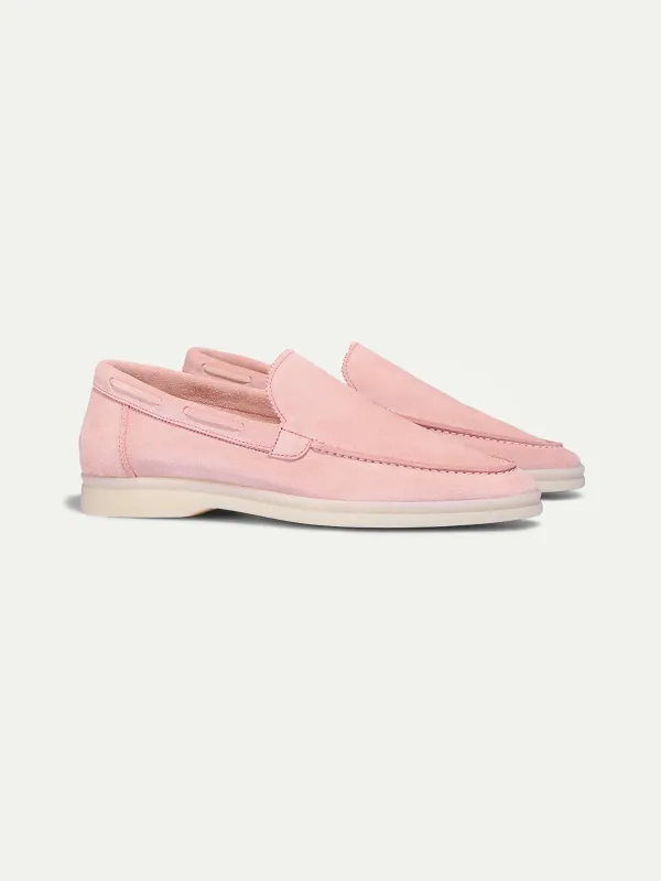 Lady Pink Yacht Loafers made by Aurelien
