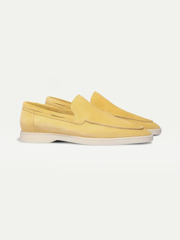Light Yellow Yacht Loafers made by Aurelien