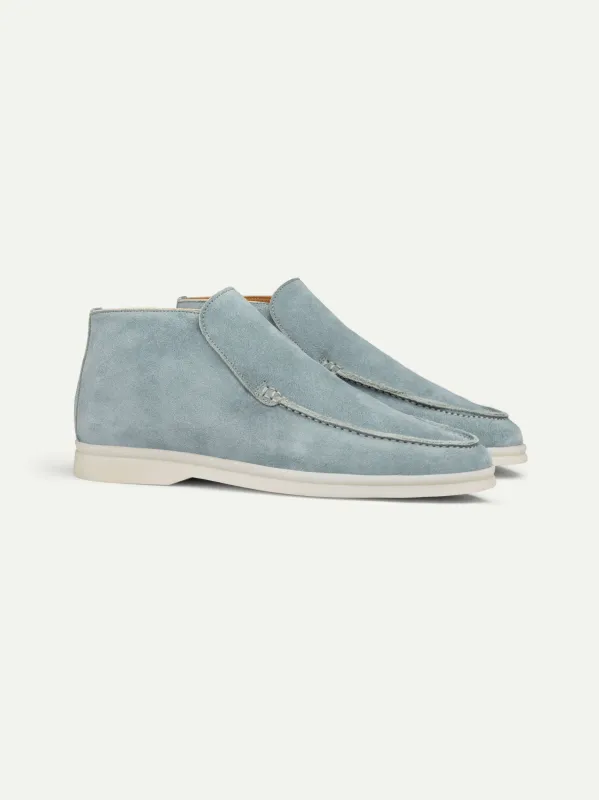 Lady Light Blue City Loafer made by Aurelien