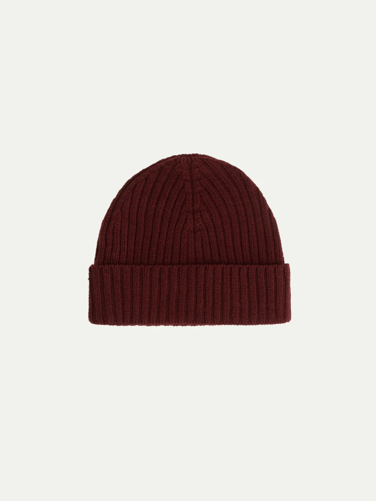 Extrafine Merino Hat Burgundy sold by Aurelien