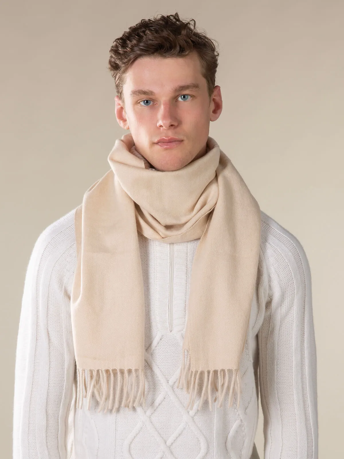 Light Beige Scarf sold by Aurelien product image thumbnail 2