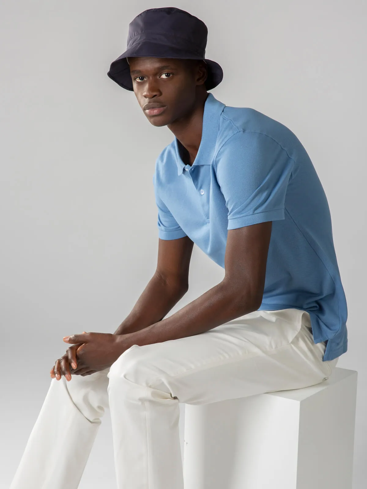 Mid Blue Polo Shirt sold by Aurelien product image thumbnail 2