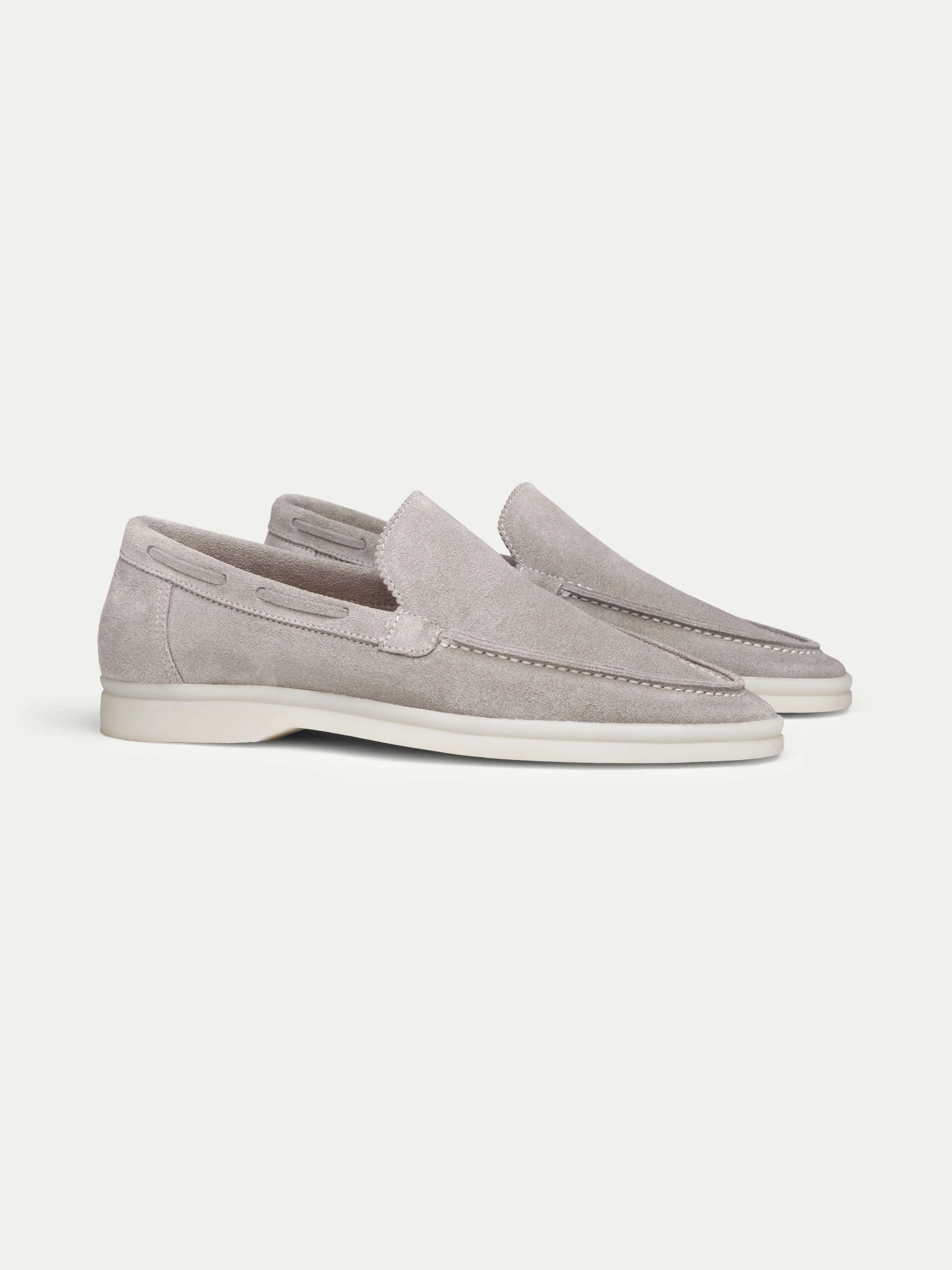 Lady Light Grey Yacht Loafers sold by Aurelien