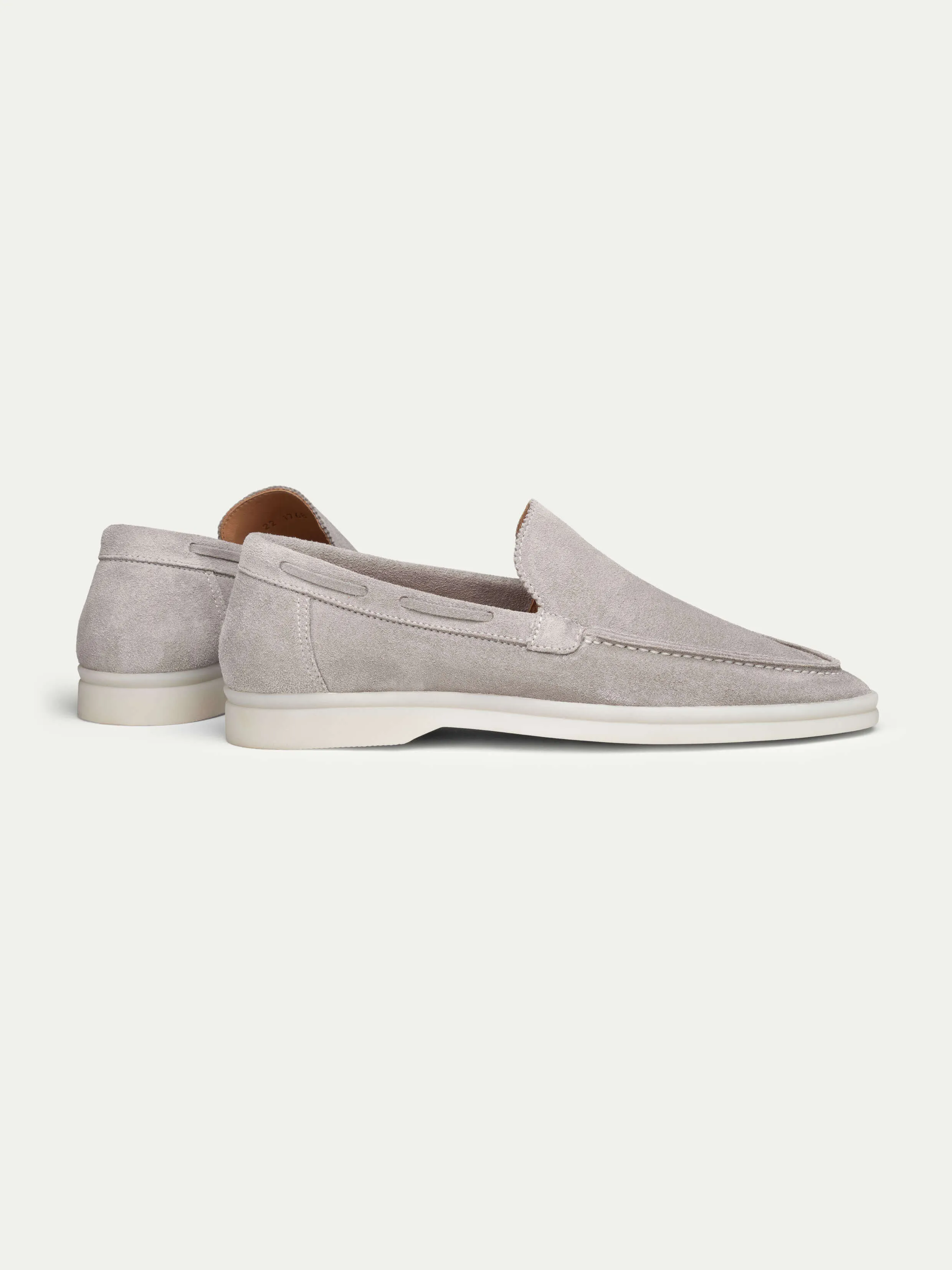 Lady Light Grey Yacht Loafers sold by Aurelien product image thumbnail 3