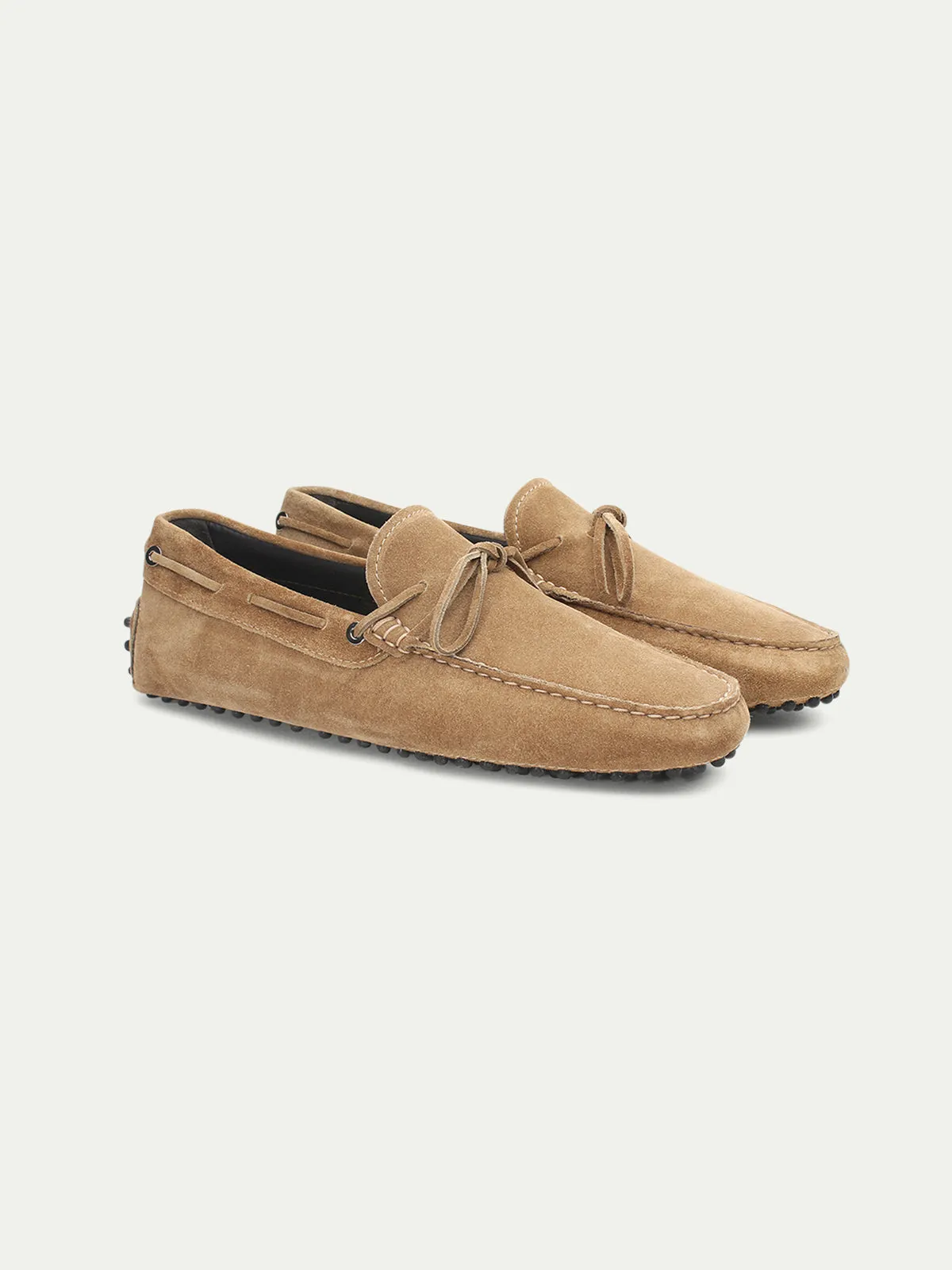 Beige Suede Driving Shoes sold by Aurelien