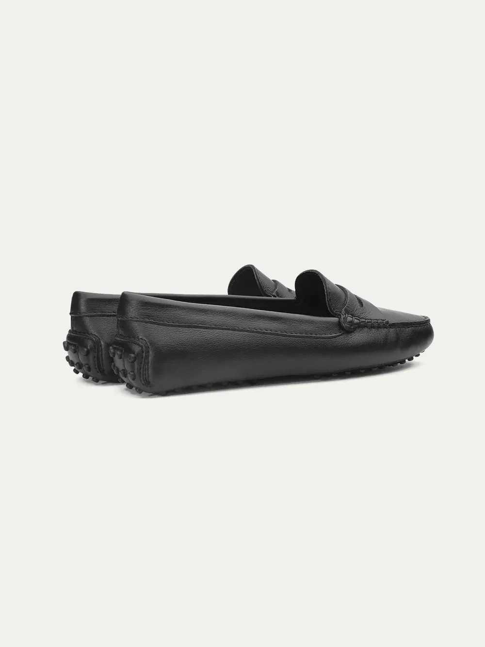 Black Leather Driving Shoes sold by Aurelien product image thumbnail 3