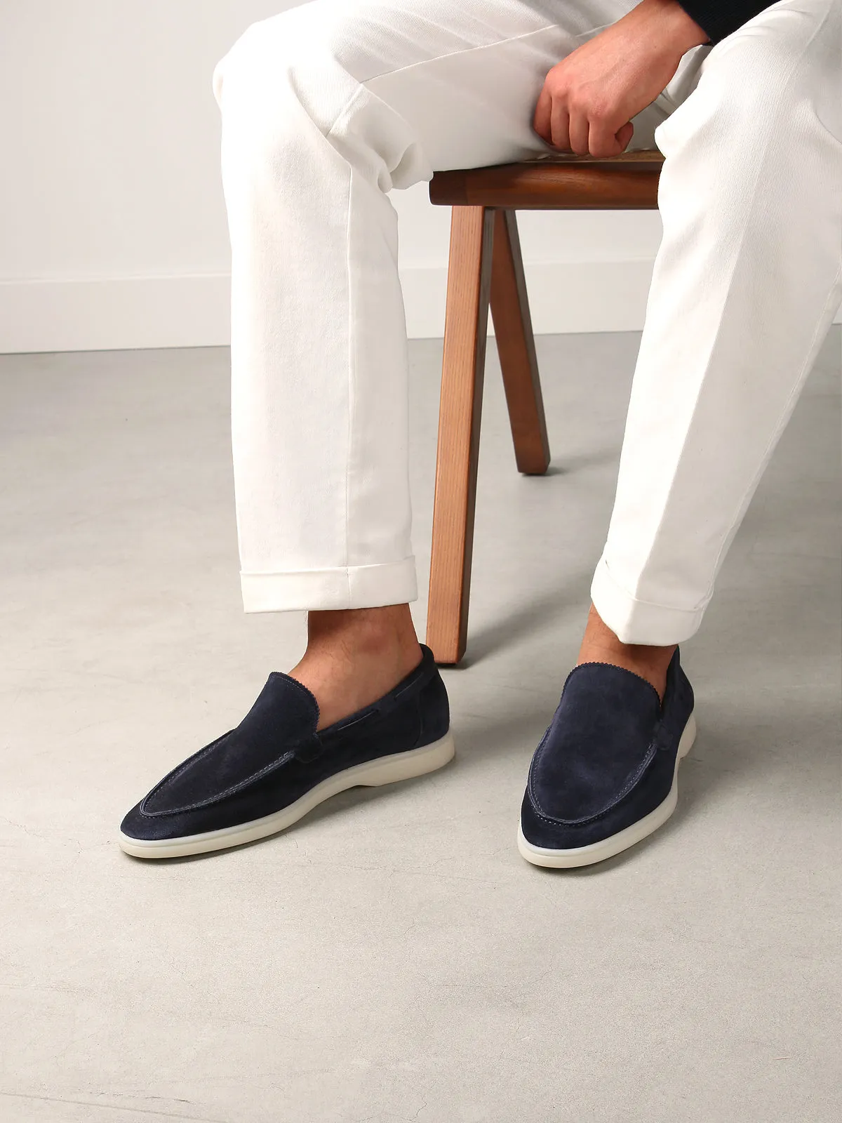 Navy Yacht Loafers sold by Aurelien product image thumbnail 2