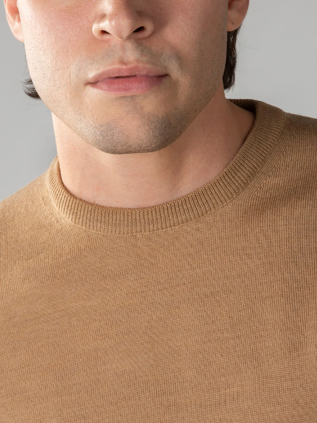 Extrafine Merino Crew Neck Sweater Beige sold by Aurelien product image thumbnail 2